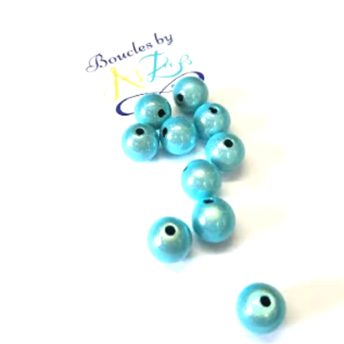 Perles magiques turquoises 10mm x10 ptu1-20.