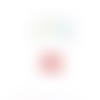 Estampe coquillage rouge 16x15mm rou16-2.