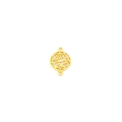 Intercalaire rond motif fleuri fleuri doré do21-3