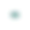 *estampe rond fleuri vert 30mm geve-34.*