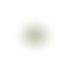 *estampe rond fleuri kaki 30mm geve-35.*