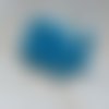 Perles rondelles à facettes bleues 6x4mm x30 pble4-4