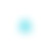 Estampe goutte turquoise 32x20mm tu18-4.