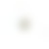 Estampe filigrane ovale blanche en métal 31x17mm x1 ou x10 blc19-8