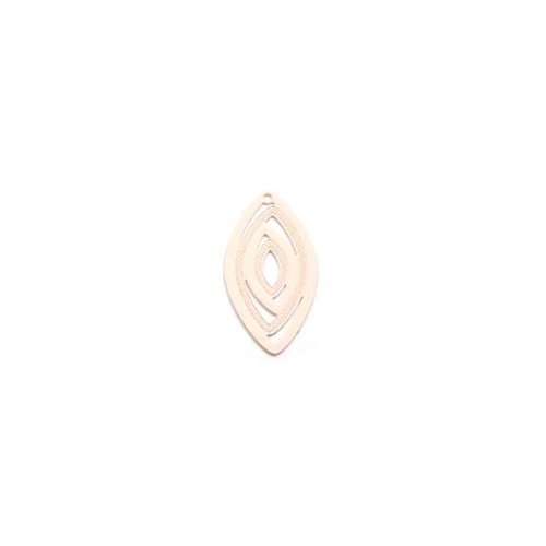 Estampe ovale rose 31x17mm ros27-9.
