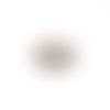 Estampe filigrane rond fleuri argenté en métal 30mm x1 ou x10 ea6-19
