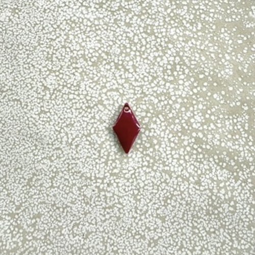 Sequin émaillé losange rose framboise 15x8 mm laiton doré – sequin losange bijoux diy ros6-1