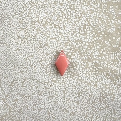 Sequin émaillé losange rose 15x8 mm laiton doré – sequin losange bijoux diy ros6-2