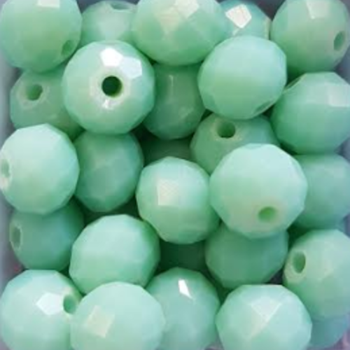 Perles à facettes turquoises 8x6mm x20 ptu4-23.