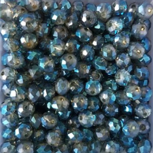 Perles à facettes vertes 3x2mm x50 pve5-3