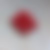 Perles rondelles à facettes rouges 6x4mm x30 prou4-6