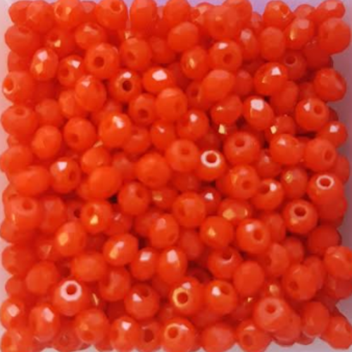 Perles à facettes rouges 3x2mm x100 prou4-8
