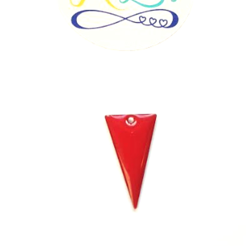 Sequin émaillé triangle rouge 22x13mm rou15-1.