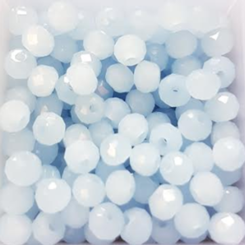 Perles à facettes bleues 4x3mm x50 pble5-15