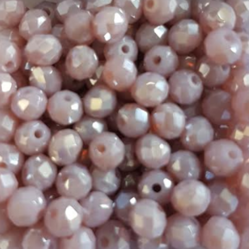 Perles à facettes mauves 4x3mm x50 pvi4-2