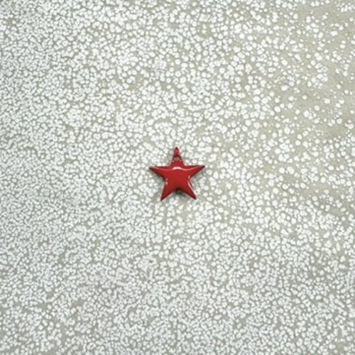 Sequin émaillé étoile rouge 12x13 mm laiton doré – breloque étoile bijoux diy rou19-6