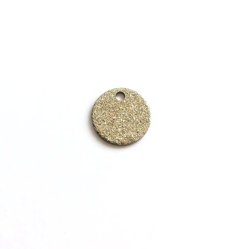 Sequin rond argenté stardust 10mm acier inox ar58-4