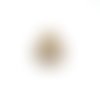 Estampe filigrane goutte dorée en métal 42x26mm x1 ou x10 gedo-64