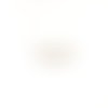 Estampe filigrane demi-lune blanche en métal 16x30mm x1 ou x10 geblc-75