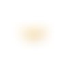 Estampe filigrane demi-lune jaune moutarde 16x30mm geja-65
