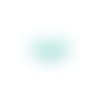 Estampe filigrane demi-lune verte 16x30mm geve-75