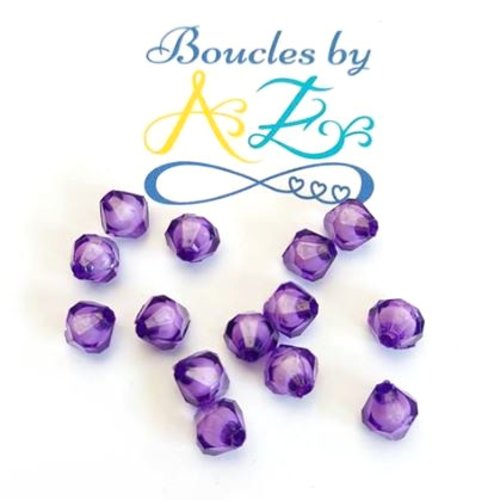 Perles toupies violettes 8mm x50 pvi4-22