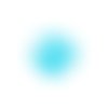 *estampe feuille monstera turquoise 36x32mm getu-39*