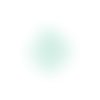 Estampe filigrane goutte turquoise 38x27mm getu-42