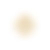 Estampe filigrane goutte jaune moutarde 38x27mm geja-66