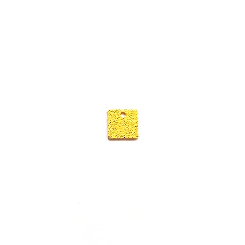 Sequin carré doré pailleté en métal 8mm x1 ou x10 do5-10