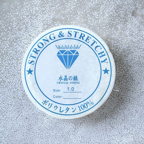 Fil élastique transparent 1 mm – bobine 4 m pour création de bijoux ela-27