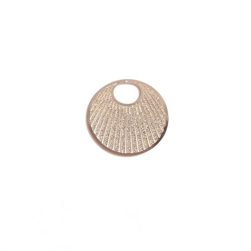 Estampe ronde argentée 30mm ea1-14