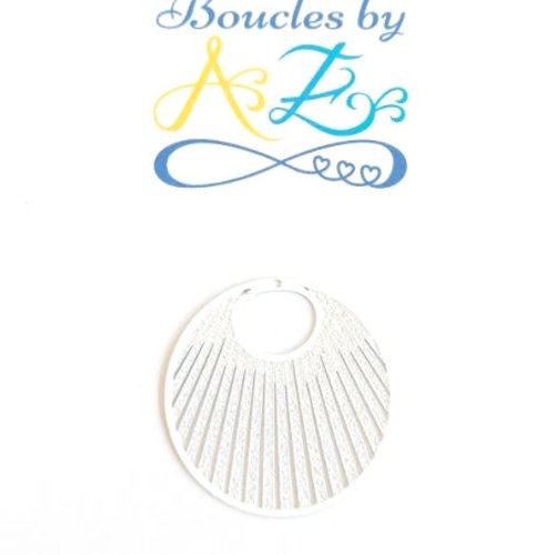 Estampe ronde blanche 30mm geblc-79