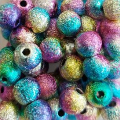 Perles scintillantes multicolores 6mm x30 pmu1-7