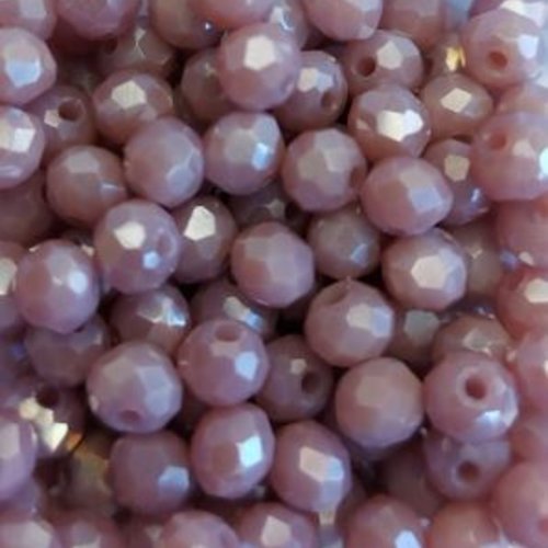 Perles à facettes mauves 4x3mm x50 pvi4-24.
