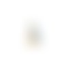 Pompon gris imitation soie embout doré 30mm pomcd-125