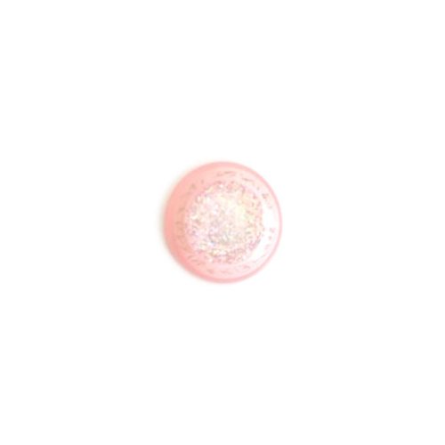 Cabochon rose pailleté en résine 18mm car20-18