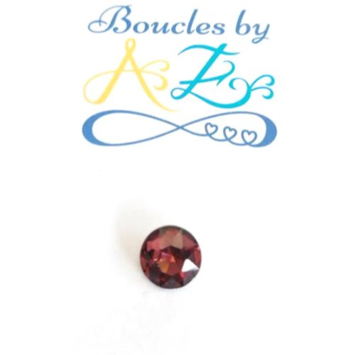 Cabochon strass rouge 10mm str7-10.