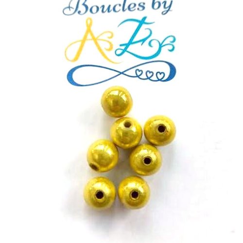 Perles magiques jaune 10mm x10 pja1-11