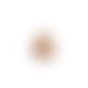 Estampe filigrane goutte or rose 40x26mm gedo-35