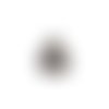 Estampe filigrane goutte noire 40x26mm geno-75