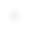 Estampe filigrane goutte blanche 40x26mm geblc-88