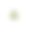 Estampe filigrane goutte verte 40x26mm geve-101