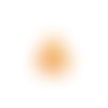 Estampe filigrane goutte orange 40x26mm geor-12