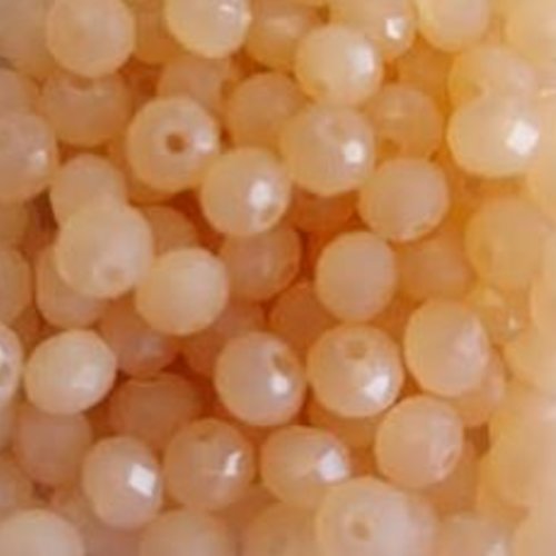 Perles à facettes oranges 4x3mm x50 por2-8