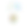 Pendentif ovale multicolore acétate 27x15mm gemu-18