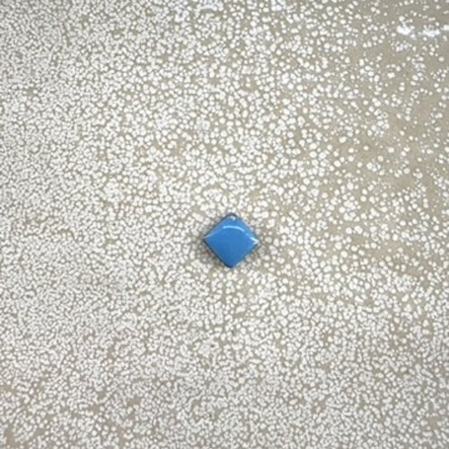 Sequin émaillé carré bleu 8 mm laiton doré – breloque carré bijoux diy ble33-3