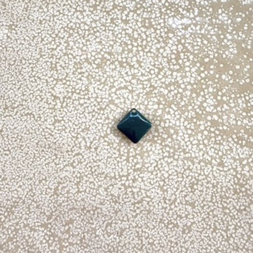 Sequin émaillé carré bleu canard 8 mm laiton doré – breloque carré bijoux diy ble33-5