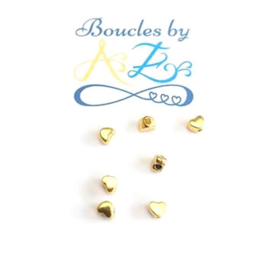 Perles coeurs dorées 3,5x4mm x30 pdo2-3.