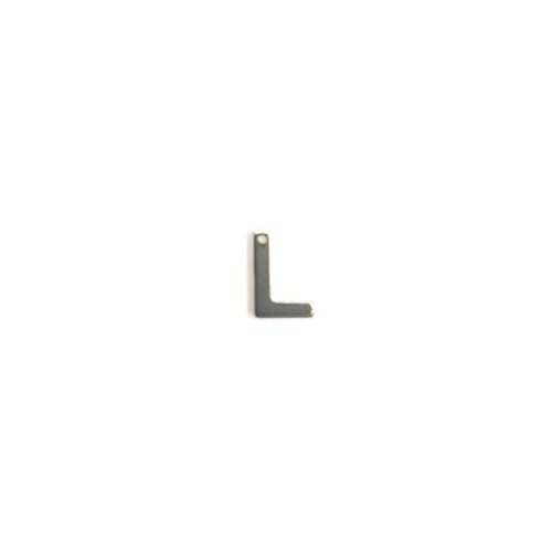 Pendentif lettre l en acier inox argenté init3-l